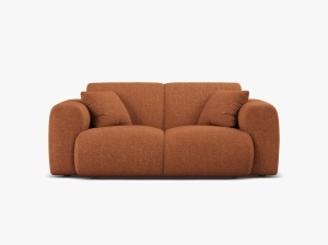 CANAPEA CU 2 LOCURI, MOLINO, 170 CM, CARAMIZIE, CU TAPITERIE DIN TEXTIL CHENILLE EDEN, MICADONI