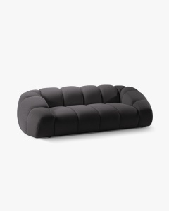 CANAPEA CU 3 LOCURI DIANA, ESPRESSO, 114X254 CM, TAPITAT CU TAPITERIE DIN TEXTIL 3D SONIC, MICADONI
