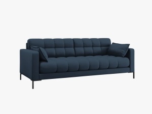 CANAPEA CU 3 LOCURI, MAMAIA ALBASTRU NEVE, CU TAPITERIE DIN TEXTIL FIN, MICADONI - Img 2