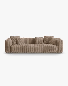 CANAPEA CU 4 LOCURI, MARTINA, GHINDA, 320 CM, CU TAPITERIE DIN TEXTIL CORDOI TILIA, MICADONI