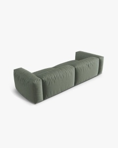 CANAPEA CU 4 LOCURI, MARTINA,VERDE MUSCHI, 320 CM, CU TAPITERIE DIN TEXTIL STRUCTURAT BOSTON, MICADONI - Img 3