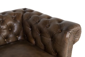 CANAPEA DEOSEBITA, CHESTERFIELD, COD 2211, DIN PIELE NATURALA, ARTIM GROUP SELECTION - Img 4
