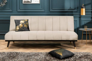 CANAPEA EXTENSIBILA, 180CM, CATIFEA DE CULOAREA SAMPANIEI, ARTIM GROUP SELECTION - Img 1
