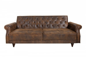 CANAPEA EXTENSIBILA,220CM, TAPITAT IN PIELE ECO, MARO ANTIC, ARTIM GROUP SELECTION - Img 6