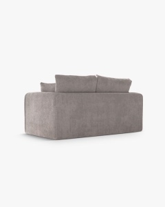 CANAPEA EXTENSIBILA LIDO, GRI CALD, 158X69 CM, TAPITAT CU TAPITERIE DIN TEXTIL BOUCLE CORAL, MICADONI - Img 2