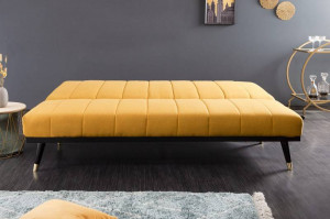 CANAPEA EXTENSIBILA, PETIT BEAUTE 180CM, COD 40835, CULOARE GALBEN/MUSTAR, DESIGN MODERN - Img 3