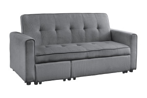 CANAPEA EXTENSIBILA, SMART 180CM, 2 LOCURI, CATIFEA GRI RAIAT, ARTIM GROUP SELECTION - Img 5
