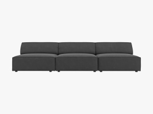 CANAPEA JODIE, 3 LOCURI, 240 CM, DIVERSE CULORI SI MATERIALE, DESIGN DEOSEBIT