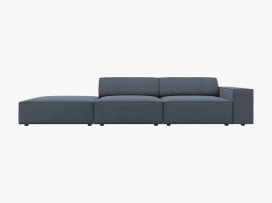 CANAPEA JODIE, STANGA, 3 LOCURI, 262 CM, DIVERSE CULORI SI MATERIALE, DESIGN DEOSEBIT - Img 6