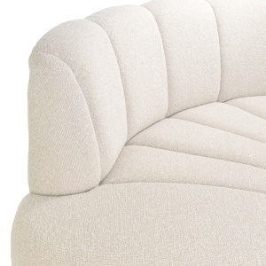 CANAPEA LIVING LANDMARK 250CM, DIN METAL, LEMN SI TEXTIL, DE CULOARE BEJ, DESIGN MODERN - Img 3