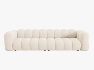 CANAPEA LUPIN, 4 LOCURI, 288 CM, BEJ DESCHIS 23 TAPITERIE CHENILLE, DESIGN DEOSEBIT - Img 2