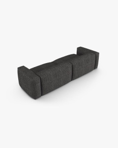 CANAPEA MARTINA, 320X120 CM, ADANCIME SCAUN 90 CM, GRI ANTRACIT, TAPITAT CU TAPITERIE DIN TEXTIL CORDOI TILIA, MICADONI - Img 3