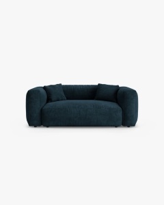 CANAPEA MARTINA, CU 2 LOCURI, ALBASTRU INCHIS, 200 CM, CU TAPITERIE DIN TEXTIL CATIFEA VOGUE, MICADONI