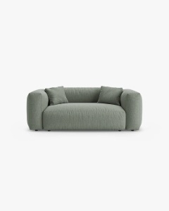 CANAPEA MARTINA, CU 2 LOCURI, VERDE MUSCHI, 200 CM, CU TAPITERIE DIN TEXTIL STRUCTURAT BOSTON, MICADONI