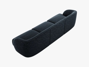 CANAPEA MILEY, 3 LOCURI, 259 CM, ALBASTRU 86, TAPITERIE CHENILLE, DESIGN DEOSEBIT - Img 3