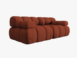 CANAPEA MODULA BELLIS, CU 2 LOCURI, CARAMIZIE, CU TAPITERIE DIN TEXTIL 3D SONIC, MICADONI - Img 2