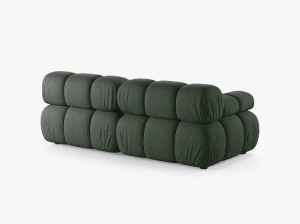 CANAPEA MODULARA BELLIS, CU 2 LOCURI, VERDE INCHIS, CU TAPITERIE DIN TEXTIL STRUCTURAT LIBERTY, MICADONI - Img 3