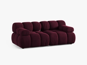 CANAPEA MODULARA BELLIS, CU 2 LOCURI, VISINIE, CU TAPITERIE DIN CATIFEA VENUS, MICADONI - Img 2