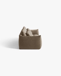 CANAPEA MODULARA, CU 4 LOCURI, BLOOM, 232 CM, MARO DESCHIS, CU TAPITERIE DIN TEXTIL CATIFEA CASINO, MICADONI - Img 3