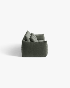 CANAPEA MODULARA, CU 4 LOCURI, BLOOM, 232 CM, VERDE MUSCHI, CU TAPITERIE DIN TEXTIL STRUCTURAT WIND, MICADONI - Img 3