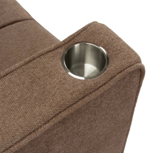 CANAPEA RABATABILA, ARTIM MEBLE, REALIZAT DIN MATERIAL TEXTIL MARO SI METAL, STIL MODERN - Img 15
