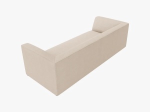 CANAPEA RUBY, CU 3 LOCURI, BEJ DESCHIS, CU TAPITERIE DIN TEXTIL STRUCTURAT OTTAWA, MICADONI - Img 3