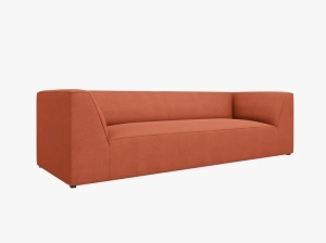 CANAPEA RUBY, CU 3 LOCURI, CORAI, CU TAPITERIE DIN TEXTIL STRUCTURAT OTTAWA, MICADONI - Img 2