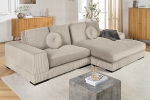 CANAPEA STANGA/DREAPTA, BABYLON 270CM, MATERIAL RAIAT, CULOARE BEJ, ARTIM GROUP SELECTION - Img 7