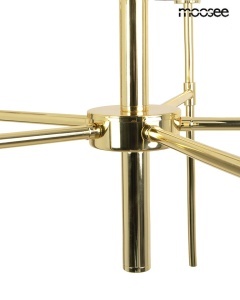 CANDELABRU IMPERIO 5, AURIE, CONFECTIONAT DIN METAL, STIL MODERN - Img 3