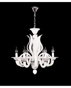 CANDELABRU MODERN MONTANER W6 ALB DESIGN DEOSEBIT - Img 3