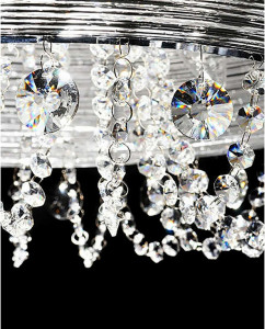 CANDELABRU MODERN SESILIA W4 DIN CRISTAL SI METAL DESIGN DEOSEBIT - Img 1