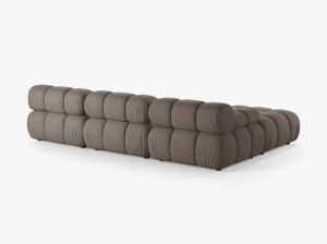 COLTAR BELLIS, CU 4 LOCURI, CAPPUCCINO, CU TAPITERIE DIN TEXTIL STRUCTURAT LIBERTY, MICADONI - Img 3