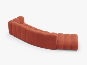 COLTAR CU 5 LOCURI, LUPIN, 335, PE STANGA, CORAI, CU TAPITERIE DIN CATIFEA VENUS, MICADONI - Img 3