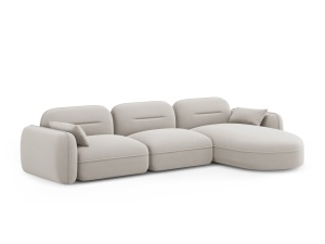 COLTAR ELEGANT 4 LOCURI, SYDNEY, BEIGE DESCHIS, DREAPTA, MATERIAL CATIFEA, ARTIM GROUP SELECTION - Img 4
