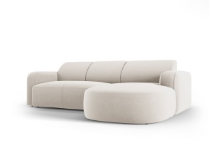 COLTAR ELEGANT DREAPTA 250CM, JASMIN 4 LOCURI, DIVERSE CULORI, MATERIAL CATIFEA, ARTIM GROUP COLLECTION - Img 4