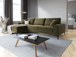 COLTAR ELEGANT STANGA 254CM, MADARA 5 LOCURI, DIVERSE CULORI, MATERIAL CATIFEA, ARTIM GROUP COLLECTION - Img 4