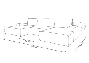 COLTAR EXTENSIBIL, CU LADA, PILLOW M, CU FUNCTIE DE DORMIT, GRUPA DE TESATURI II, STIL MODERN - Img 6