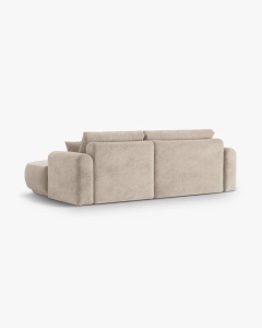 COLTAR EXTENSIBIL ELLA, PE DREAPTA, NISIPIU, 271X174 CM, TAPITAT CU TAPITERIE DIN TEXTIL STRUCTURAT SORELLA, MICADONI - Img 3