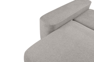 COLTAR EXTENSIBIL MIA, GRI BUBBLE 02 II, CONFECTIONAT DIN MATERIAL TEXTIL, METAL SI SPUMA, STIL MODERN - Img 4