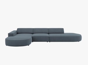 COLTAR JODIE, STANGA, 4 LOCURI, 342 CM, DIVERSE CULORI SI MATERIALE, DESIGN DEOSEBIT - Img 14