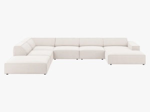 COLTAR JODIE, STANGA, 7 LOCURI, 364 CM, DIVERSE CULORI SI MATERIALE, DESIGN DEOSEBIT - Img 12