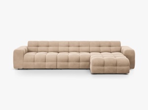 COLTAR KENDAL, DREAPTA, 5 LOCURI, 357 CM, DIVERSE CULORI SI MATERIALE, DESIGN DEOSEBIT - Img 4
