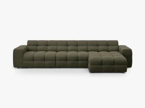 COLTAR KENDAL, DREAPTA, 5 LOCURI, 357 CM, DIVERSE CULORI SI MATERIALE, DESIGN DEOSEBIT - Img 14