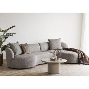 COLTAR KINGSTON 294CM, DIN LEMN SI TEXTIL, DREAPTA, CULOARE MARO, HOUSE NORDIC - Img 2