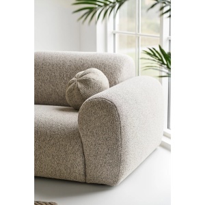 COLTAR LIVING CLYDE 300CM, CU 2 PERINI, DIN LEMN SI TEXTIL, CULOARE GRI NISIPIU, HOUSE NORDIC - Img 7