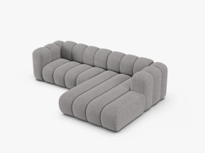 COLTAR LUPIN 260, PE DREAPTA, GRI DESCHIS, CU TAPITERIE DIN TEXTIL CHENILLE EDEN, MICADONI - Img 3