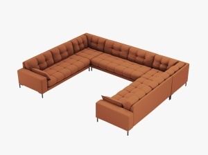 COLTAR MAMAIA, CU 9 LOCURI, CARAMIZIU, CU TAPITERIE DIN TEXTIL STRUCTURAT NEVE, MICADONI
