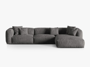 COLTAR MARTINA DREAPTA, 3 LOCURI, 330 CM, DIVERSE CULORI SI MATERIALE, DESIGN DEOSEBIT - Img 8