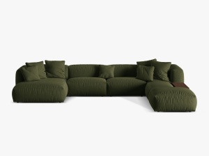 COLTAR MARTINA DREAPTA, 4+ LOCURI, 406 CM, DIVERSE CULORI SI MATERIALE, DESIGN DEOSEBIT - Img 4