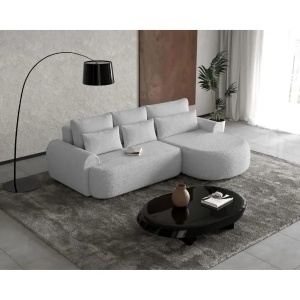 COLTAR, MODEL BESTSELLER, OLIVIO, GRI DESCHIS, MATERIAL DE CALITATE BOUCLE, DESIGN DEOSEBIT - Img 5